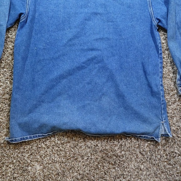 Paco Denim Jacket Mens Size M Long Sleeve Button Front Pocket Blue Cotton - Picture 11 of 13